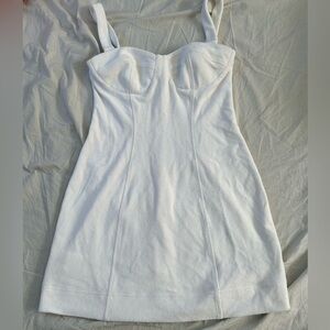 STAUD White Bustier Tank Dress - Women's Dress
